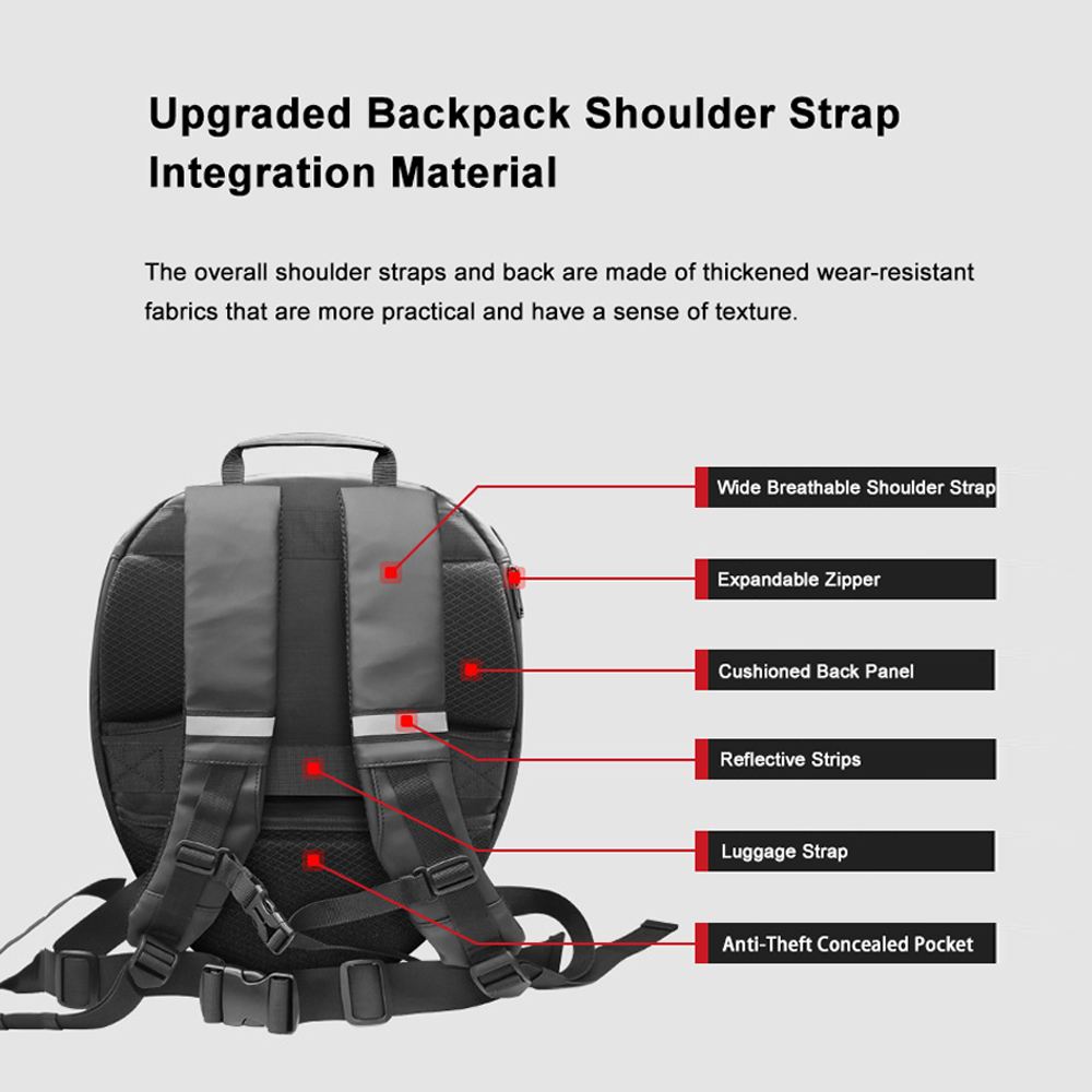 Beste kwaliteit Loy Black Knig - Motorcycle Helmet Backpack Waterproof Led recensie en prijs